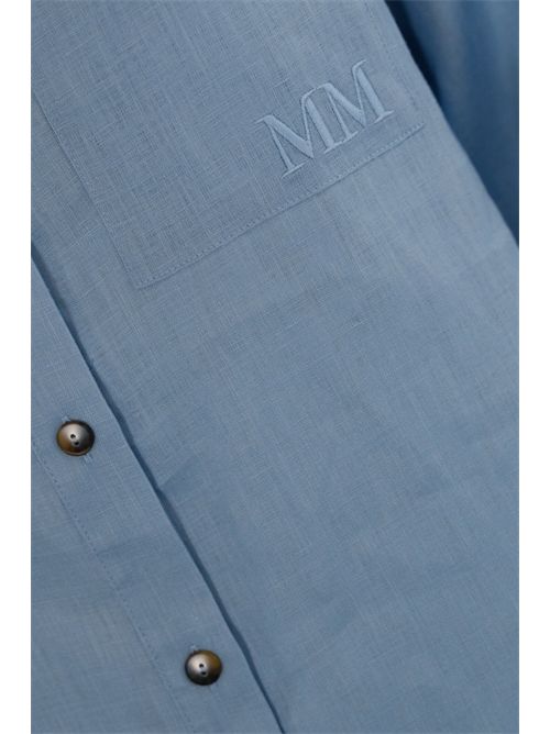 Camicia over Noel in lino Azzurro MM Max Mara | 2516111018600005